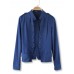 Solid Color Stand-up Collar Double Breasted Jacket Outerwear