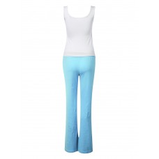 Women's Two Colors Casual Sleeveless Yoga Clothes Set