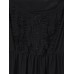 Bouffancy Embellished Beading Sheer Mesh Apricot Black Strap Vest