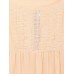 Bouffancy Embellished Beading Sheer Mesh Apricot Black Strap Vest