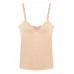 Women Solid Color Hollow Out Bra Vest Cotton V-Neck Tank Tops