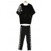 Women Letter Printed Cotton Casual Sport Suit