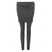 Casual Women Pure Color Side Zipper Bag Hip Skirt Slim Leggings