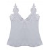 Sexy Lace Strap Patchwork Tank Tops Women Chiffon V Neck Thin Vest