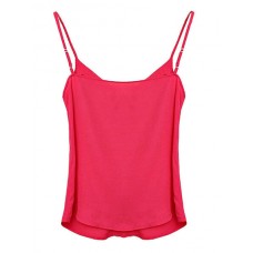 Candy Color Strap Vest For Women Chiffon Sleeveless Blouse Top