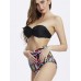 Geometry High Waist Bikini High-Waisted Bikini Set For Women