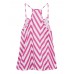 Women Wave Colorful O-neck Sleeveless Top