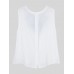 Ethnic Style Women Embroidery Sleeveless Back Button Cotton Tank Top