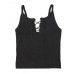 Sexy Summer Women Strap V Neck Lace Up Crop Top Tank Tops