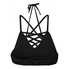 Sexy Women V Neck Backless Lace Up Crop Top Tank Top