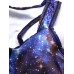 Women Starry Sky 3D Printed Yoga Gym Two Pieces Set Tracksuit