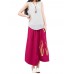 Casual Women Fake Two-piece Sleeveless Cotton Linen Tank Top