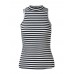 Women Casual Knit Striped Sleeveless Slim Tank Tops