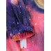 Thin Galaxy Print Outdoor Wicking Sun Protection Loose Long Sleeve Hooded Jacket