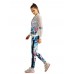 Women Sport Flower Printed Patchwork Hollow Suntan-proof Wear Jacket