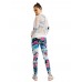 Women Sport Flower Printed Patchwork Hollow Suntan-proof Wear Jacket