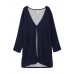 Women Vintage Long Sleeve Loose Cotton Cardigan Jacket