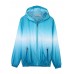 Casual Women Hooded Gradient Sport Sun Protection Coat