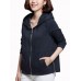 Casual Women Zip Pure Color Loose Jersey Jacket Coat Hoodie Sweatshirt