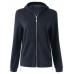 Casual Women Zip Pure Color Loose Jersey Jacket Coat Hoodie Sweatshirt