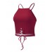 Sexy Knit Lace Up Strap Women Tank Tops