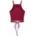 Sexy Knit Lace Up Strap Women Tank Tops