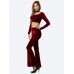 Fashion Women Bell Bottom Wide Leg Flared Long Pants