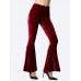 Fashion Women Bell Bottom Wide Leg Flared Long Pants