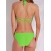 Sexy Halter Backless Wireless Swimwear Key Hole Front Padding Attractive Bikini Sets