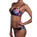 Sexy Women Show-Off Printed Bikini Key Hole Front Hollow Out Swimwear Sets