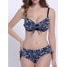 Sexy Plus Size Flower Printed Bow-knot Elastic Bikini Sets