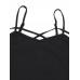 Women Sexy V-Neck Tank Tops Front Cross Spaghetti Straps Camisole Blouses