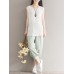 Women Casual Sleeveless Pure Color Tank Tops