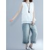 Fashion Sleeveless Pure Color Linen Women Tank Tops