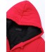 Women Hooded Frog Button Long Sleeve Thick Cotton Coats