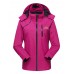 Women Casual Outdoor Waterproof Windproof Autumn Hooded Jackets