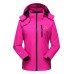 Women Casual Outdoor Waterproof Windproof Autumn Hooded Jackets