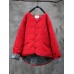 Vintage Women Frog Buckle Pure Color Long Sleeve Thicken Coats