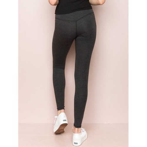 Casual Solid Color Elastic High Waist Leggings Slim Knit Pants