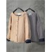 Vintage Women Solid Color Double Pocket Button Long Sleeve Thick Coat