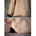 Vintage Women Solid Color Double Pocket Button Long Sleeve Thick Coat