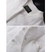 Vintage Women Hidden Button Long Sleeve Baseball Collar Coat