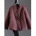 Women Pure Color Long Sleeve Chinese Style Thicken Coats