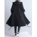 Casual Women Solid Color Long Sleeve Zip Up Hooded Coat