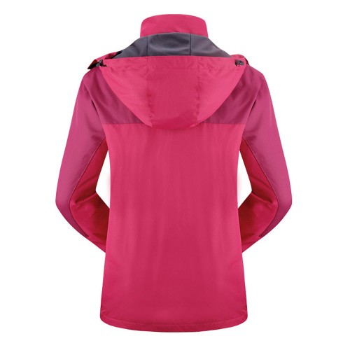 Womens Outdoor Two Sets Warm Waterproof Windproof Fleece Hooded Mountaineering Jackets