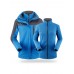 Womens Outdoor Two Sets Warm Waterproof Windproof Fleece Hooded Mountaineering Jackets