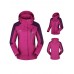 M-5XL Womens Outdoor Waterproof Windproof Detachable Hooded Climbing Jackets