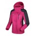 M-5XL Womens Outdoor Waterproof Windproof Detachable Hooded Climbing Jackets