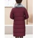 Winter Women Fur Collar Double Breasted Thicken Down Coats