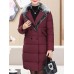 Winter Women Fur Collar Double Breasted Thicken Down Coats